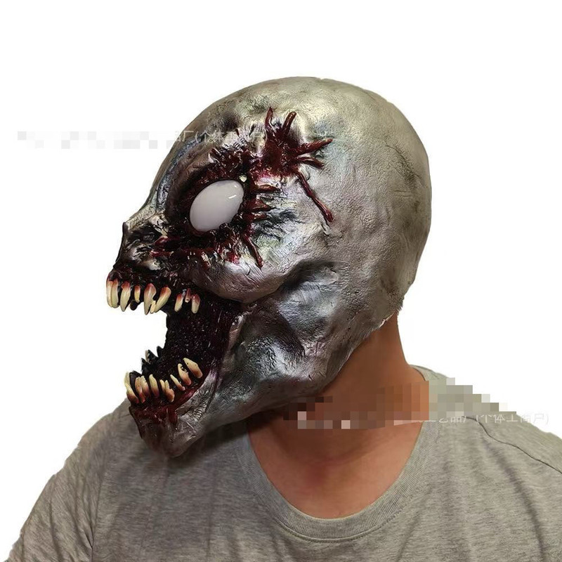 Venom 3 หน้ากากสยองขวัญ Venom Latex หมวกกลายพันธุ์ Bloody Venom Mask Marvel Venom Derivative Cos หมว