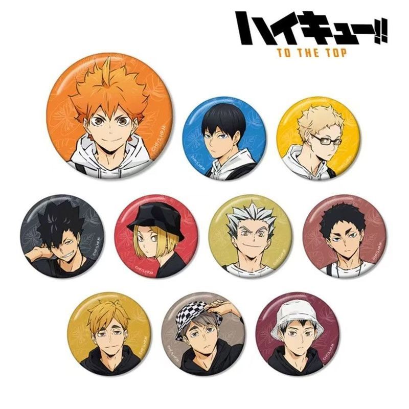 TJ [คลังสินค้าพร้อมของแท้หุบเขาญี่ปุ่น] Volleyball Boy Higashino Zoo Badge Mystery Box สินค้าแอนิเมช