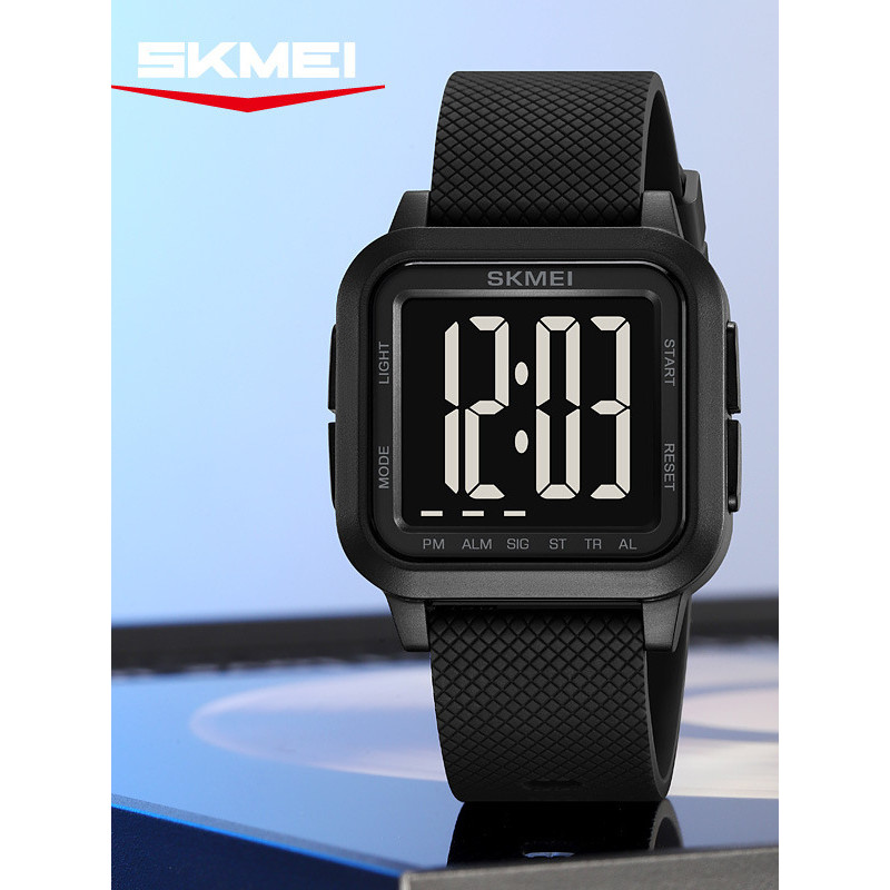 Moment Beauty Square Simple Fashion Square Countdown Outdoor Sports Waterproof Luminous LED Student 