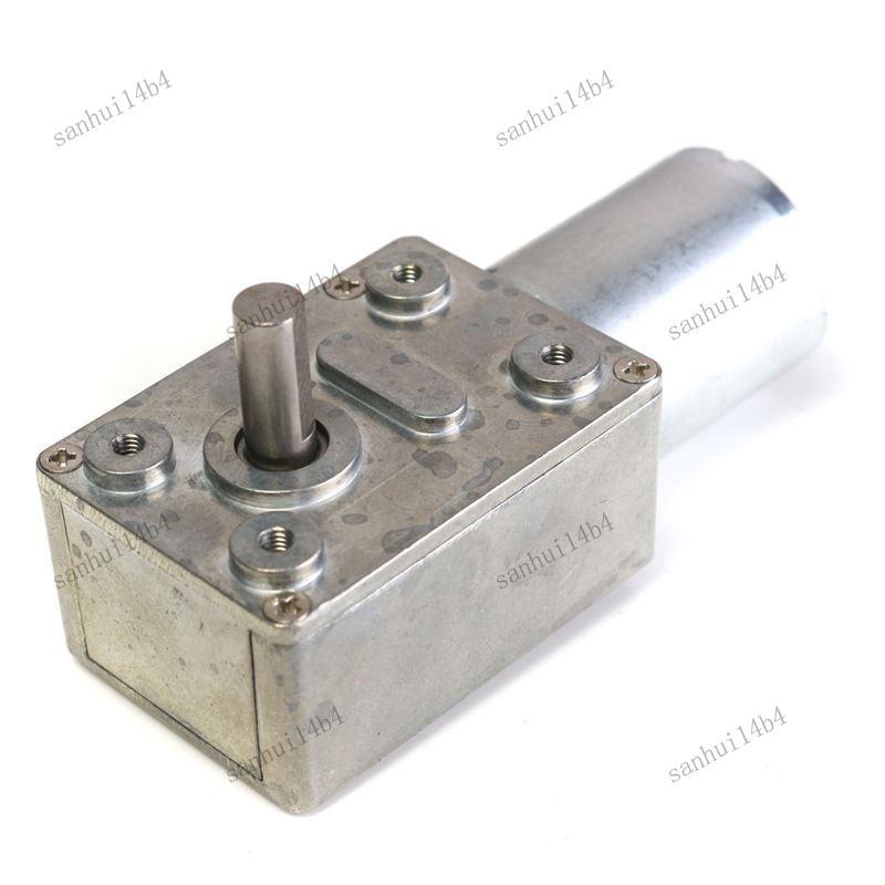 GW370 12V 6rpm Reversible High Worm Geared Motor Torque Turbo DC Motor 35A