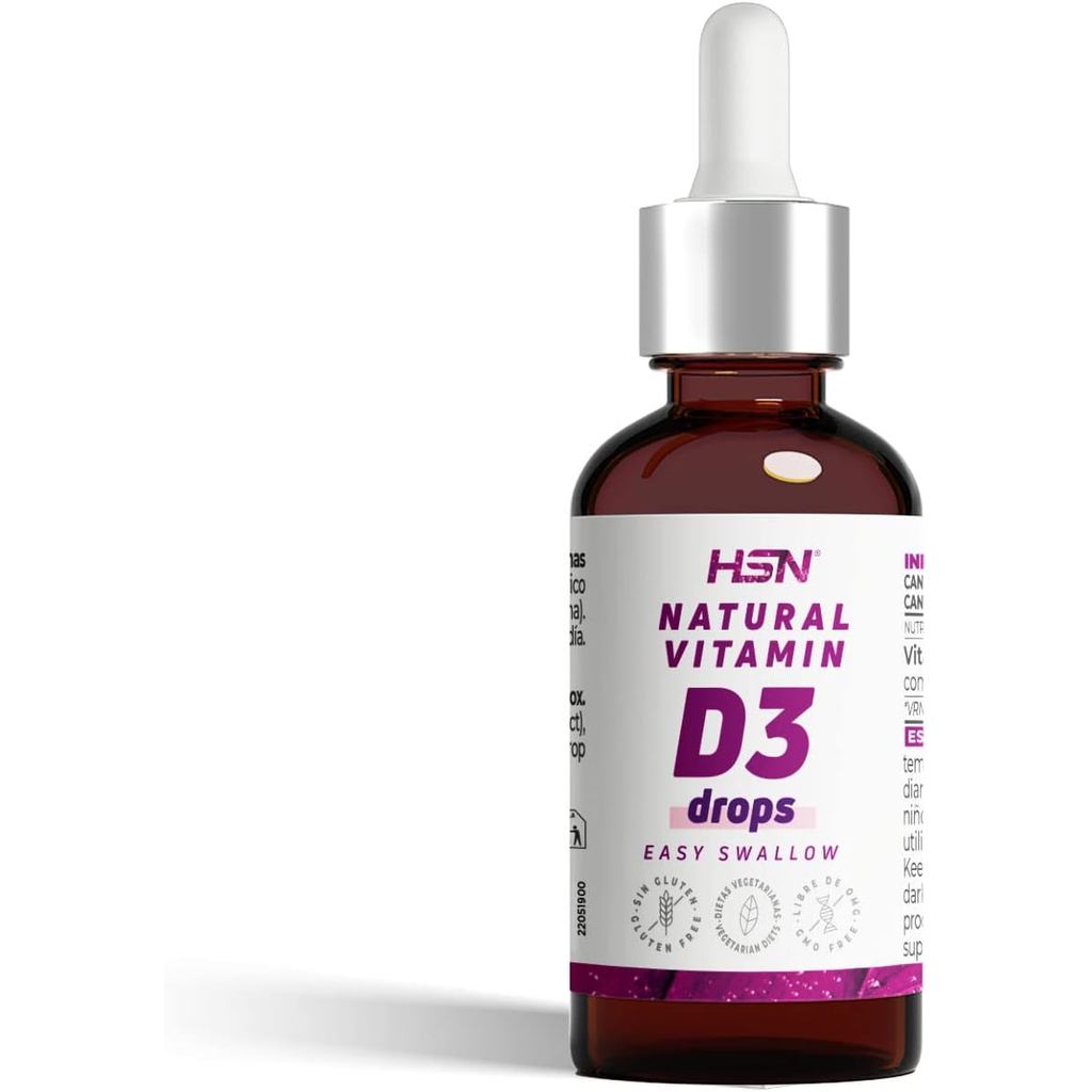 HSN Liquid Vitamin D3 (Each Drop ประกอบด้วย 1,000IU) |   ภาชนะบรรจุขนาด 30 มล. (900 หยด) |   ในน้ําม