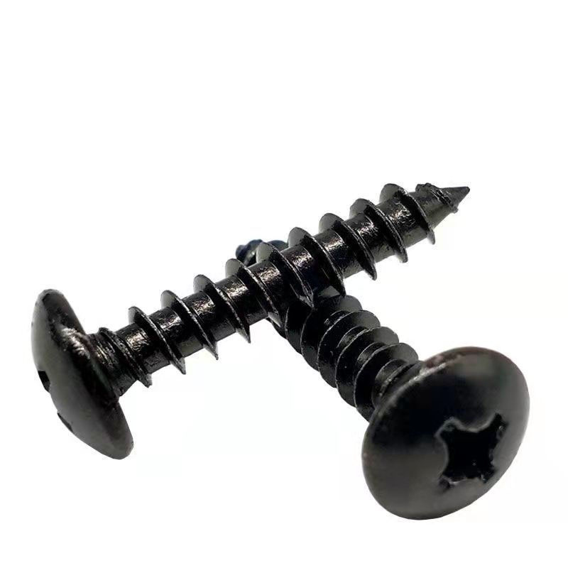 1pcs สกรูลําโพง น็อตยึดสีดำ หัวร่ม ขนาด M3*12mm/M5*20mm ไม่ลื่นฟัน น็อตสกรู BuildCore