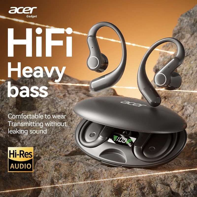 [สินค้า Acer อย่างเป็นทางการ] โอ้540 หูฟังบลูทูธไร้สายออกแบบเปิดหูสบายสําหรับการโทรลดเสียงรบกวนเหมาะ