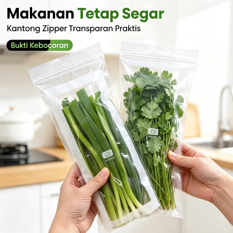 Long Food Ziplock Plastic Bag กระเป๋า Ziplock Strip Food Storage
