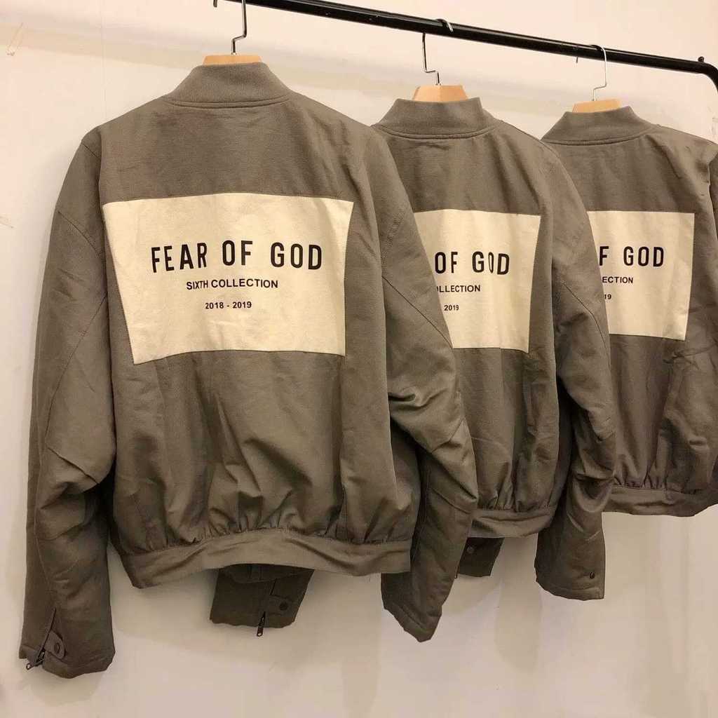 FOG6th Patch เสื้อเบาะอิสระ High Street ฤดูใบไม้ร่วงฤดูหนาวเสื้อแจ็คเก็ตชั้นด้านบน