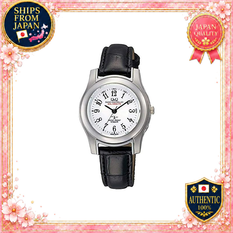 CITIZEN Q&Q HJ03-304 No.2 Radio-Controlled Solar Analog Women's Watch 10 ATM Water Resistant