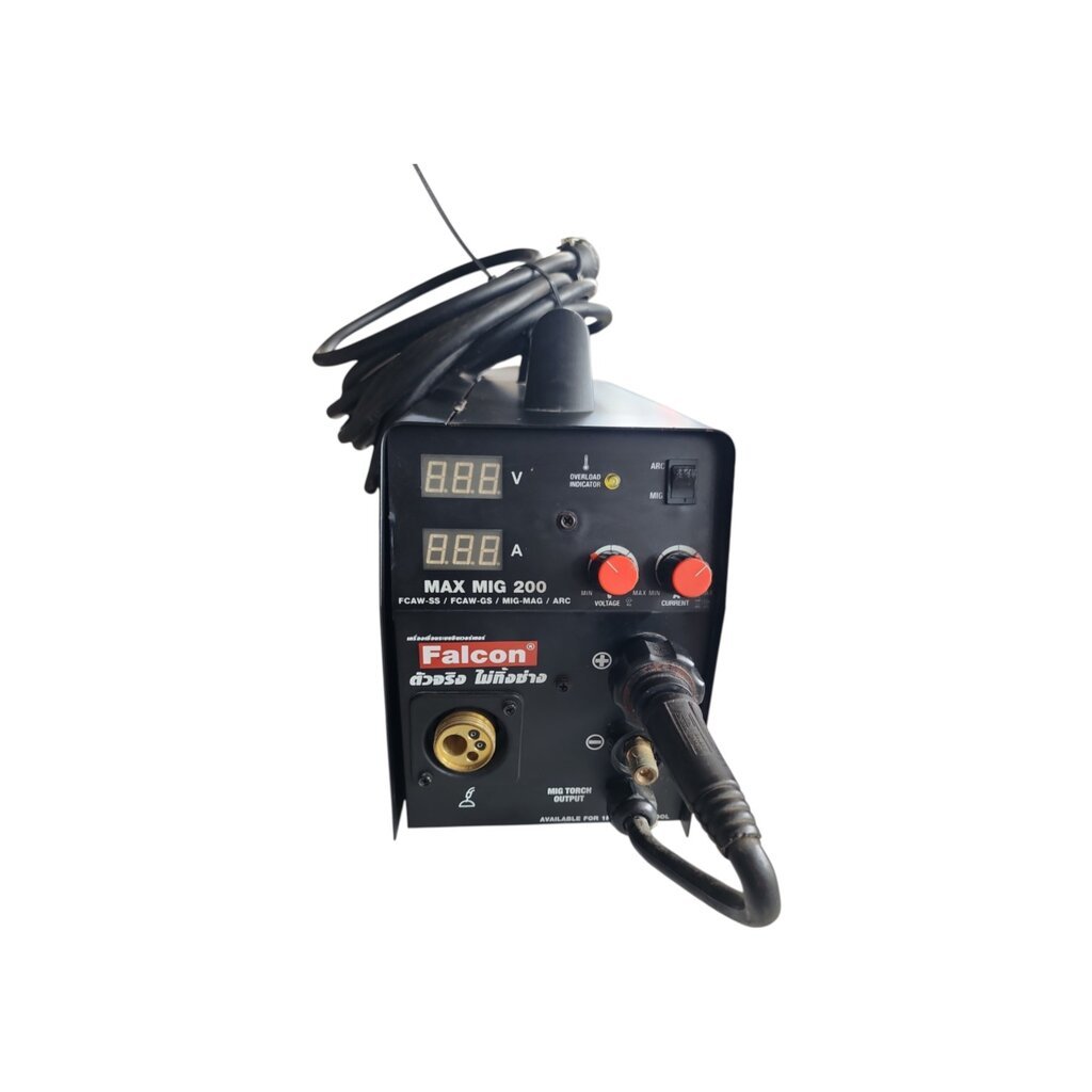 Falcon MAX MIG 200 ระบบ DC INVERTER เครื่องเชื่อมซีโอทู มือสอง