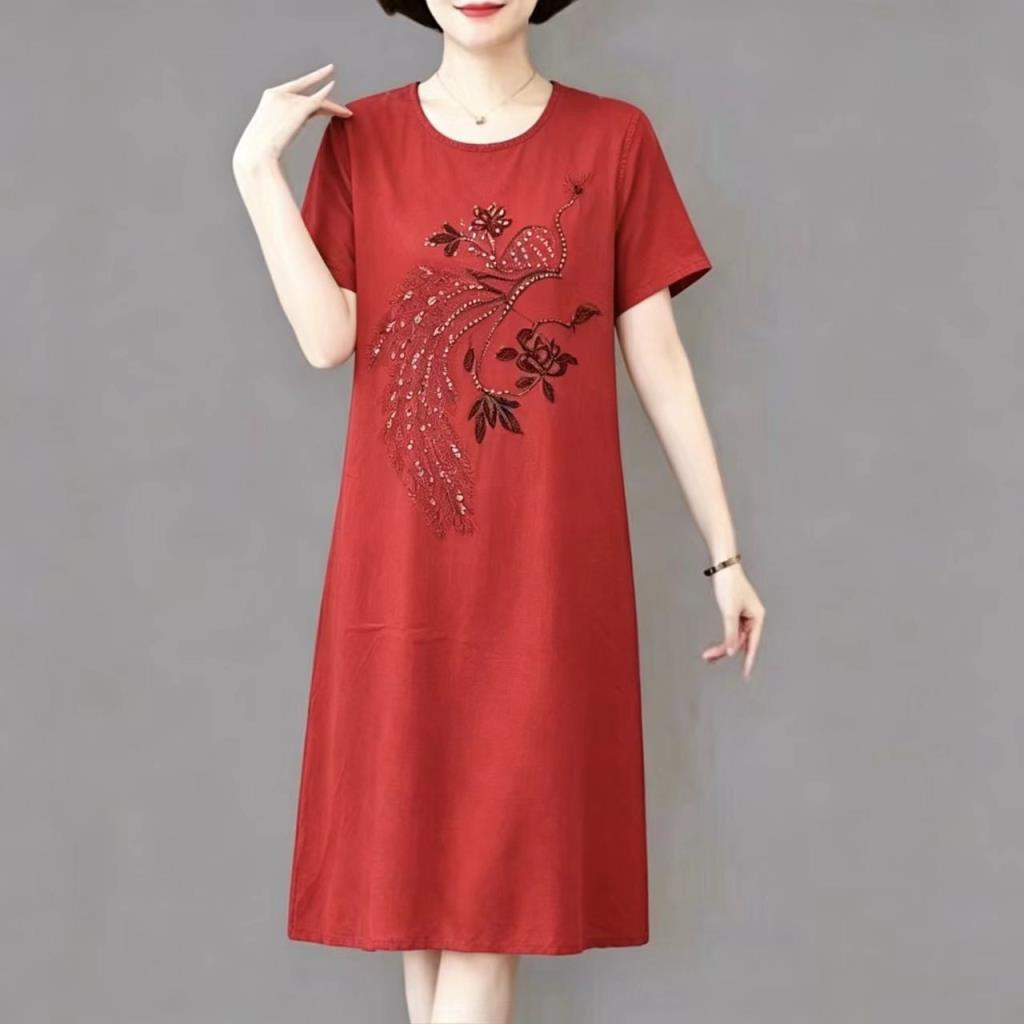 13579-แฟชั่น Classy หลวม Belly Slimmer ดูกลางความยาวชุดแม่ชุด 6th ชั้น East 9.9