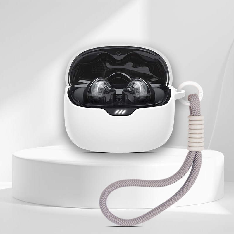 เหมาะสําหรับ JBL TUNE BEAM Glass Pod ชุดหูฟังไร้สายบลูทูธเคสป้องกัน Shock-proof LIVE BEAM3 สีสัน Pod