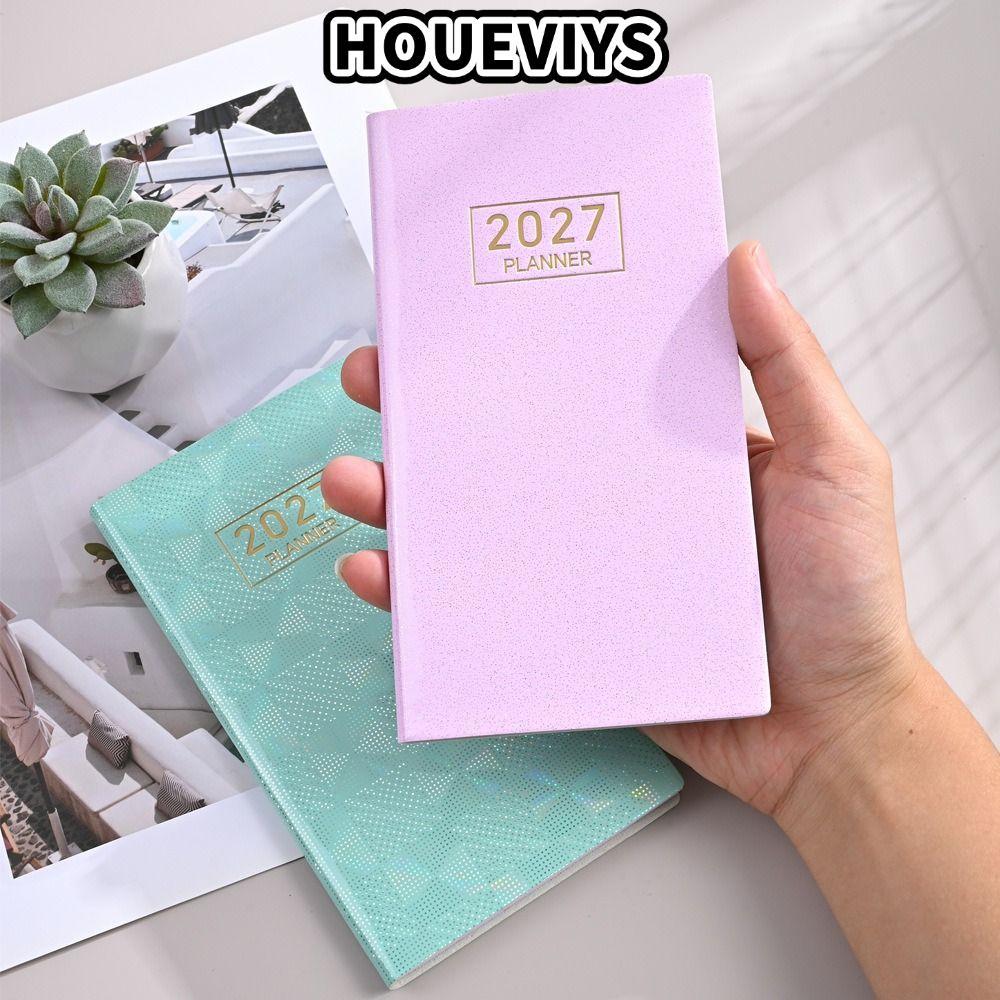 HOUEVIS A6 Planner Notebook, 2027 Portable 2027 Planner, Portable Lined Multicolor Weekly Planner Da