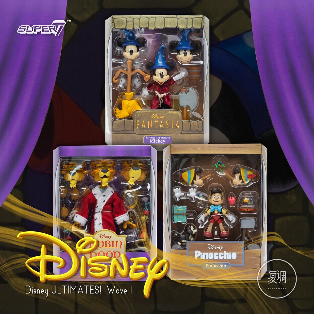 พร้อมส่ง Super7 Disney Series 1 Mickey Pinocchio Prince John