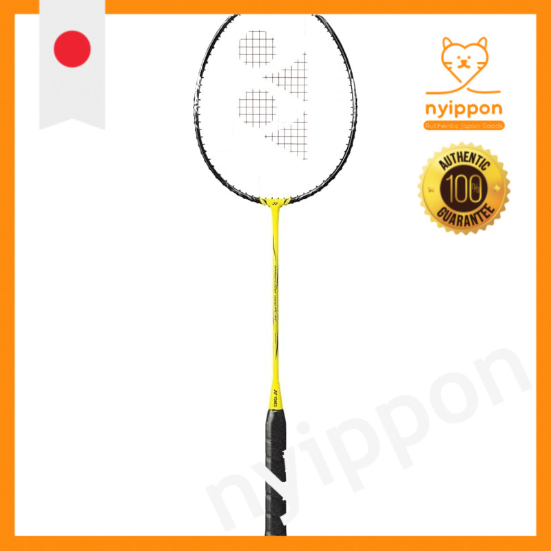YONEX NANOFLARE 1000 Play Badminton Racket | 4U 5G | Lightning Yellow | Smash Speed | Medium Stiff |