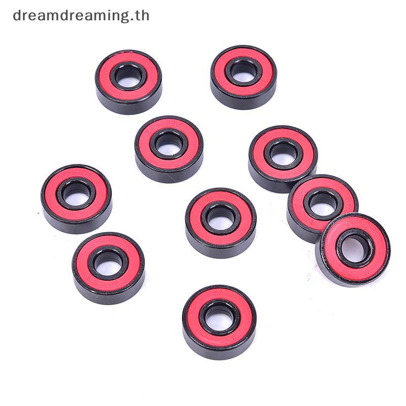 [ Dream ] 10 ชิ้น/เซ็ต 608 2RS Bearing Deep Groove Steel Sealed Ball Bearings 608RS 608-2RS .