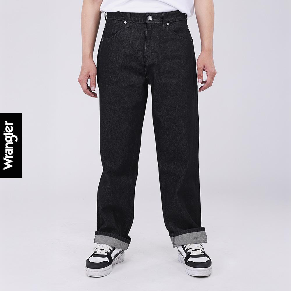 WRANGLER กางเกงยีนส์ผู้ชาย เอวกลาง ทรงกระบอกใหญ่ Redding รุ่น WR S326MREDF19 สีดำ
