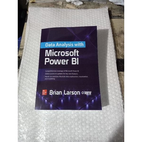หนังสือทางกายภาพ หนังสือการวิเคราะห์ข้อมูลพร้อม Microsoft Power BI โดย Brian Larson
