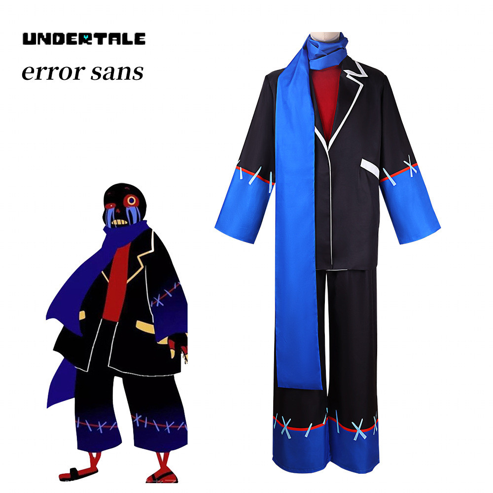 Undertale Au Error Sans คอสเพลย์เสื้อผ้า Sans เสื้อผ้าชุดคอสเพลย์