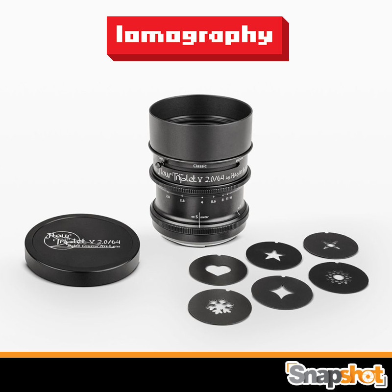 Lomography Nour Triplet V 2.0/64 Bokeh Control Art Black Alunum รุ่น E/Canon RF/Nikon Z Warranty Cen