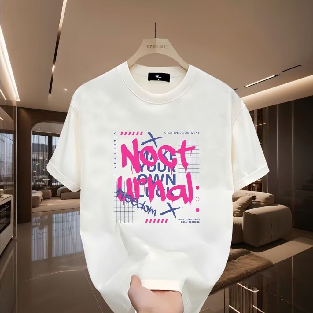 COD 2025 Men's Short Sleeve T-Shirt 2025 Summer Hot Fashion Large Size Printed Casual Versatile Loos