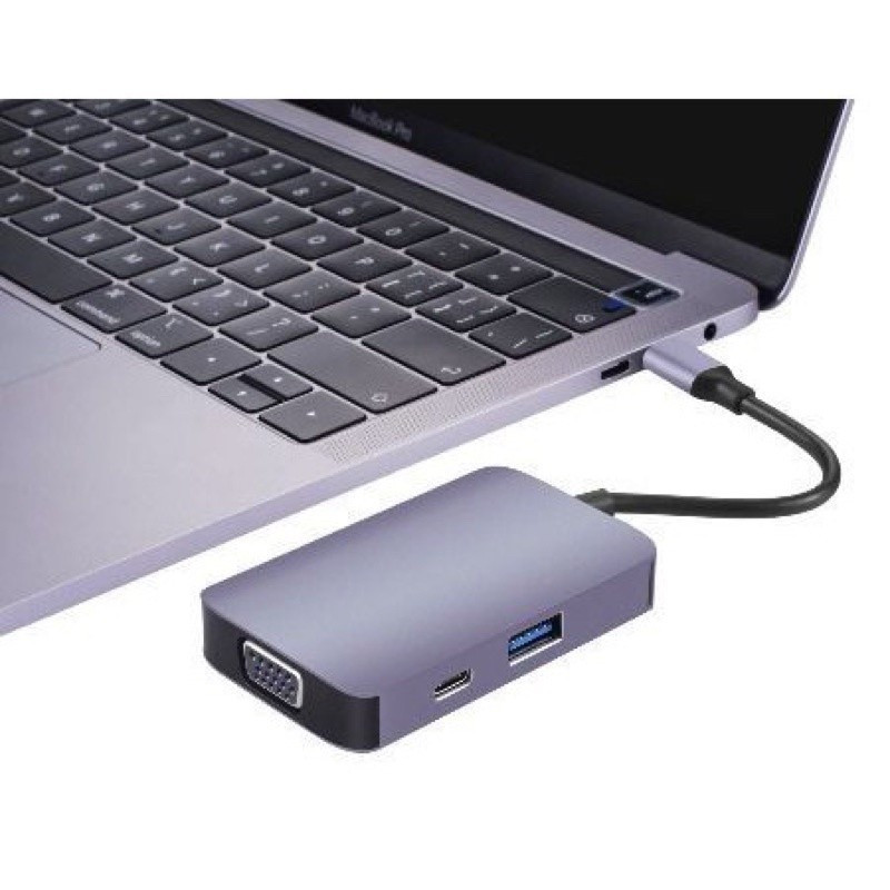 SG shop T07 USBC Hub 5 in 1 อะแดปเตอร์พอร์ต c เป็น hd vgaHT99 TX0A