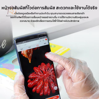 ถุงมือ TPE ถุงมือทำอาหาร ถุงมือยาง เกรดอาหาร อเนกประสงค์ ใช้แล้วทิ้ง เหนียวพิเศษ ไม่ขาดง่าย