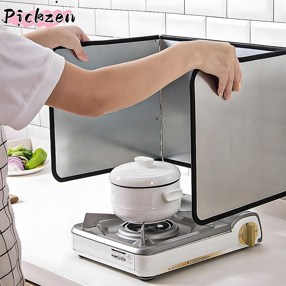 แผ่นกั้นน้ํามัน PICZEN, แผงกั้นน้ํามันแบบพับได้ชุบสังกะสี, ชิ้นส่วนเตาป้องกันการกระเด็น, แผ่นกั้นฉนวนกันน้ํามันอุปกรณ์ครัว