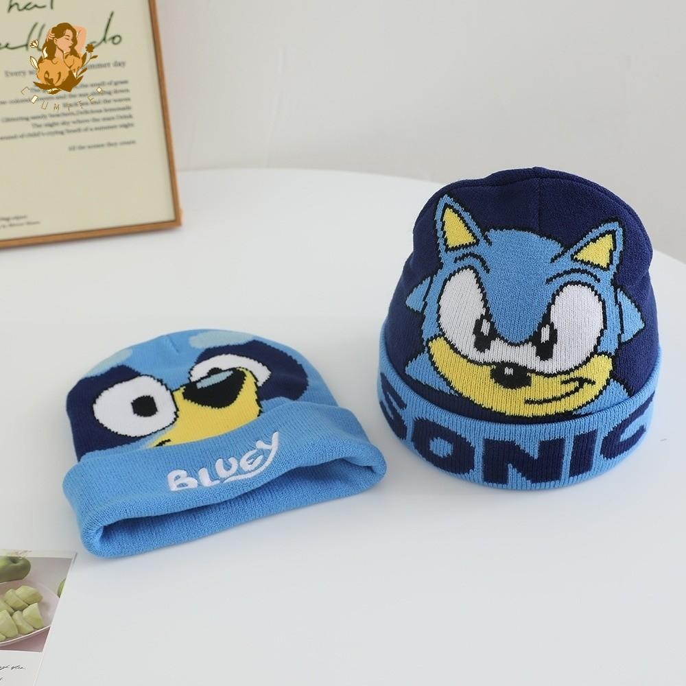 BACKSTAGEREAT Kids Knit Hat, Knit Fabric Intarsia Design Beanie Hat, Cartoon Pattern Warm Knit Cap K