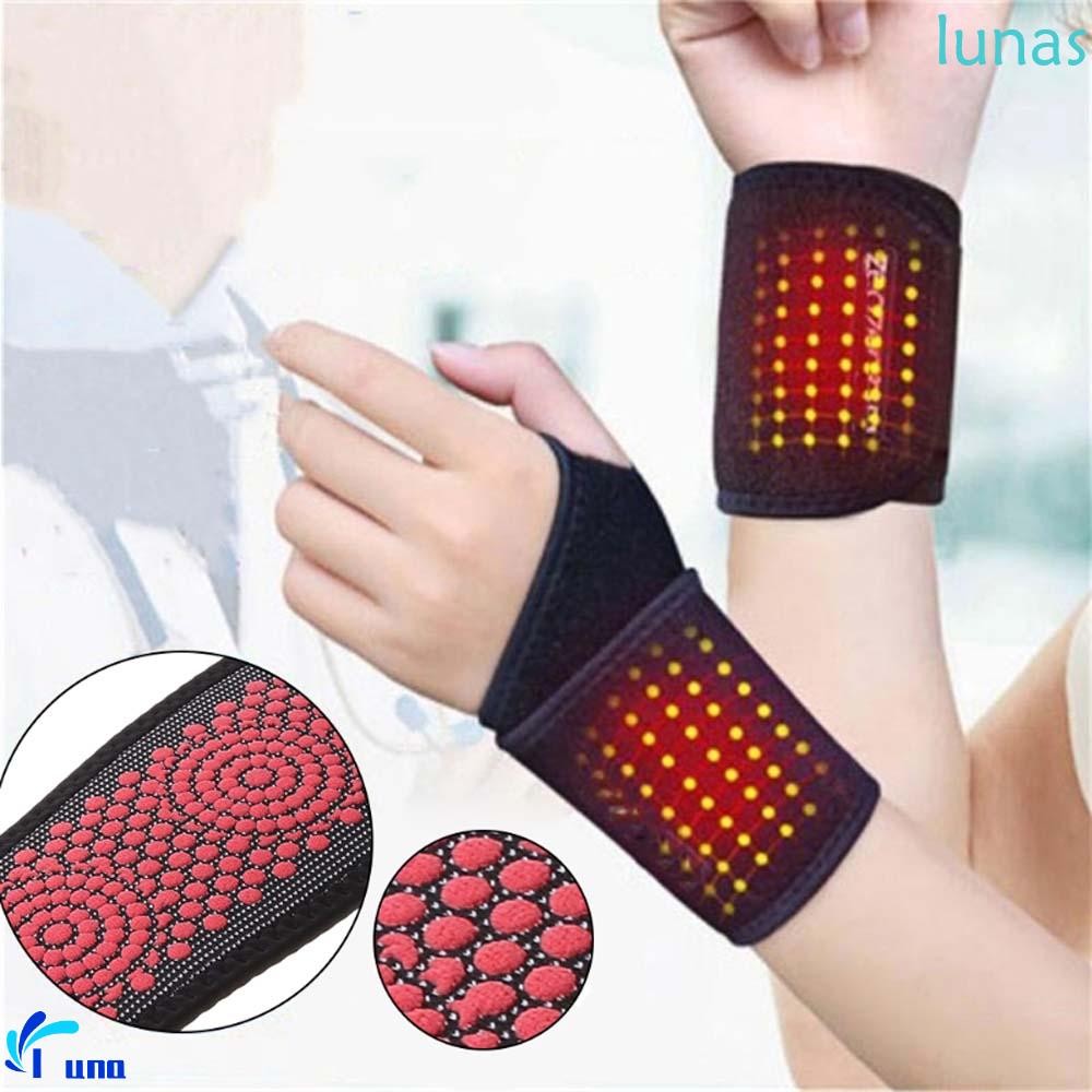 LUNASOL Carpal Tunnel Protector สายรัดที่อบอุ่นและบำบัดด้วยแม่เหล็กและความร้อน ใช้ในการรักษา Tenosynovitis และอาการปวดข้อมือ