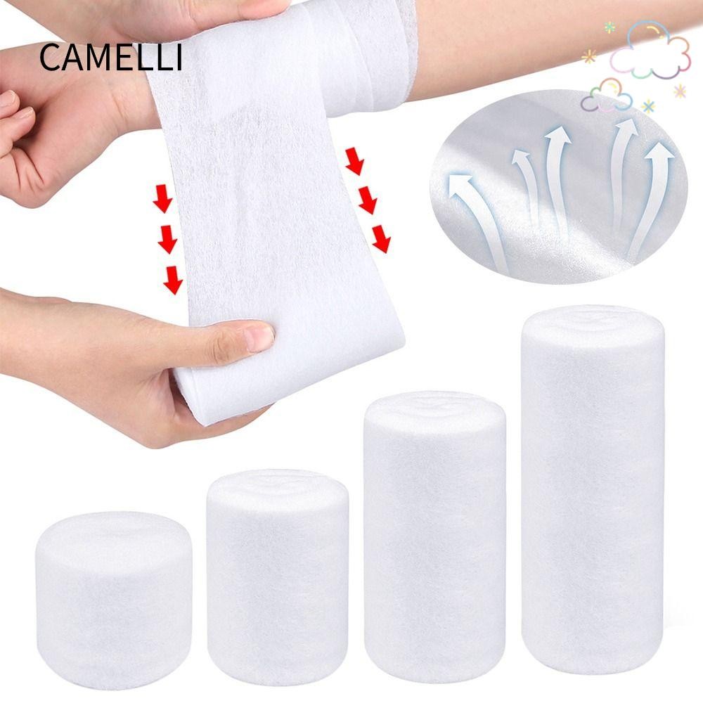 CAMELLI Cast Padding Wrap, Absorbent Breathable Undercast Padding Roll, Soft Cotton Gauze Roll