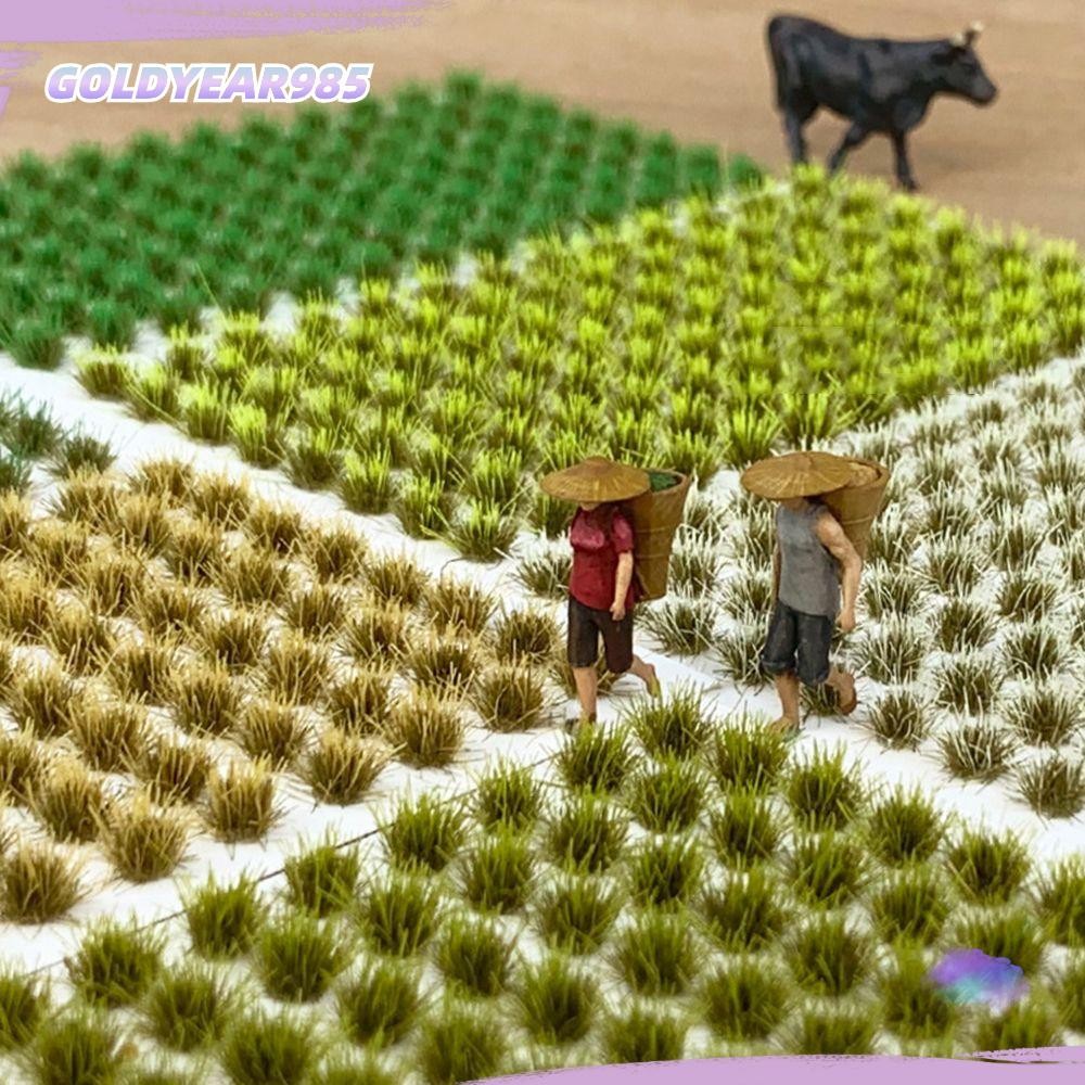GOLDYEAR985 หญ้าเทียม Cluster Building ตารางทรายจําลอง Static Railroad ทิวทัศน์ DIY รถไฟภูมิทัศน์การ