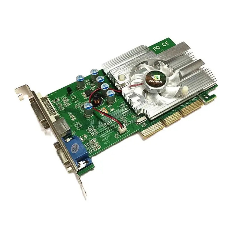 ยี่ห้อใหม่การ์ดวิดีโอสําหรับ FX5500 256MB DDR AGP 4X 8X VGA DVI กราฟิกการ์ด S-Video 1 ชิ้นจัดส่งฟรี