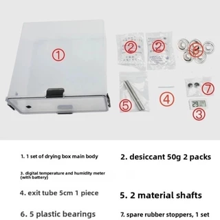 PULSEE Filament Drying Box, Real-Time Monitoring Sealing Storage Box, Moisture-Proof Printer Material Box Holder For All FDM