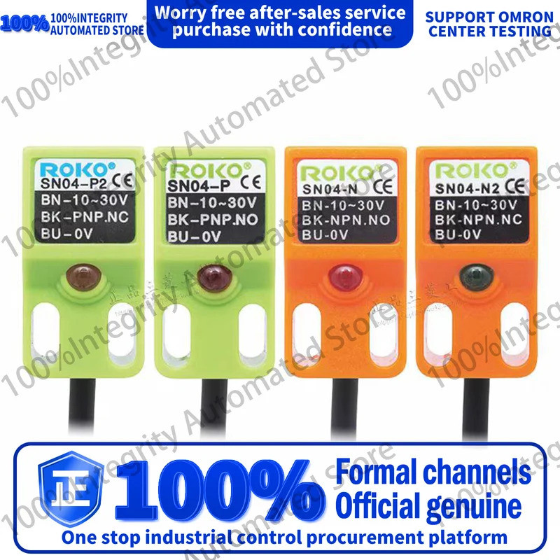 ROKO Square Induction Proximity Switch SN04-N-N2-P สามสาย NPN/PNP Sensor SN04-N SN04-N2 SN04-P SN04-