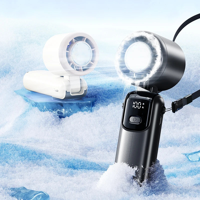 29000 รอบต่อนาทีเครื่องทําความเย็นเซมิคอนดักเตอร์พัดลมไฟฟ้ามือถือความเร็วสูงรุนแรงพัดลมเทอร์โบพับคอแ