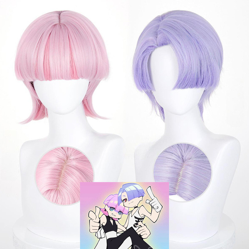 Panty Stocking With Garterbelt  Polyester Polyurethane Cosplay Wig Hollywood Outfit Heat Resistant S