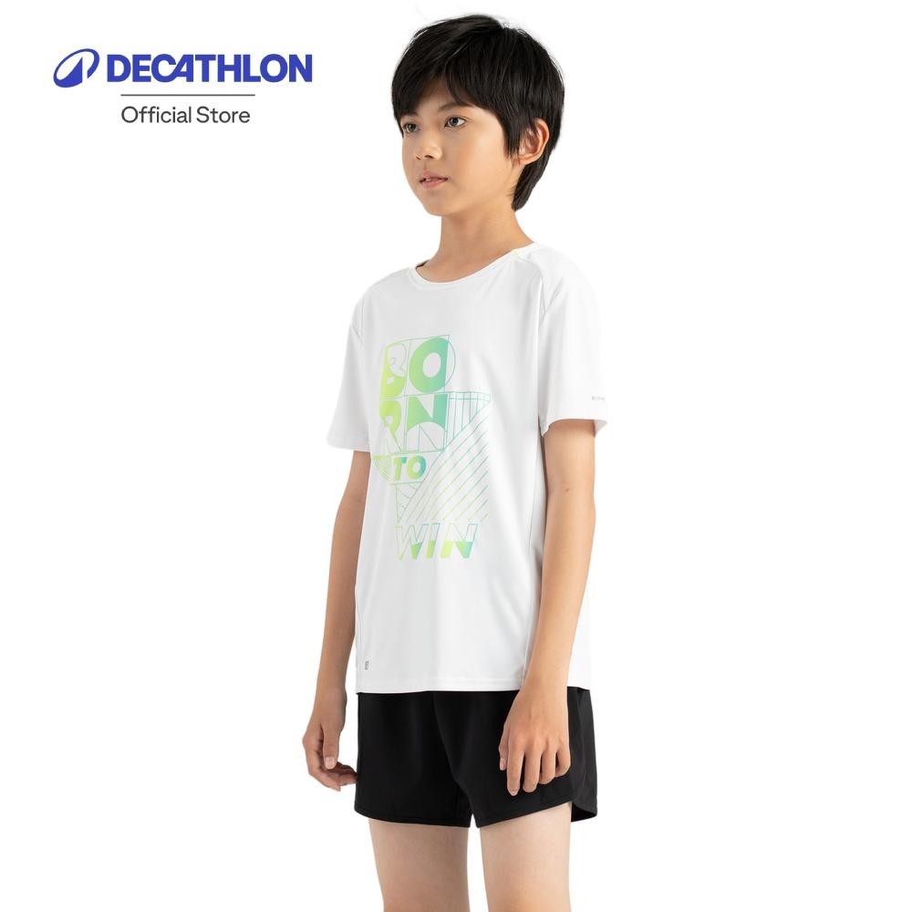 Decathlon Kids' Running Breathable T-Shirt KIPRUN Dry+ 500 เสื้อวิ่งสำหรับเด็ก รุ่น KIPRUN Dry+ 500 