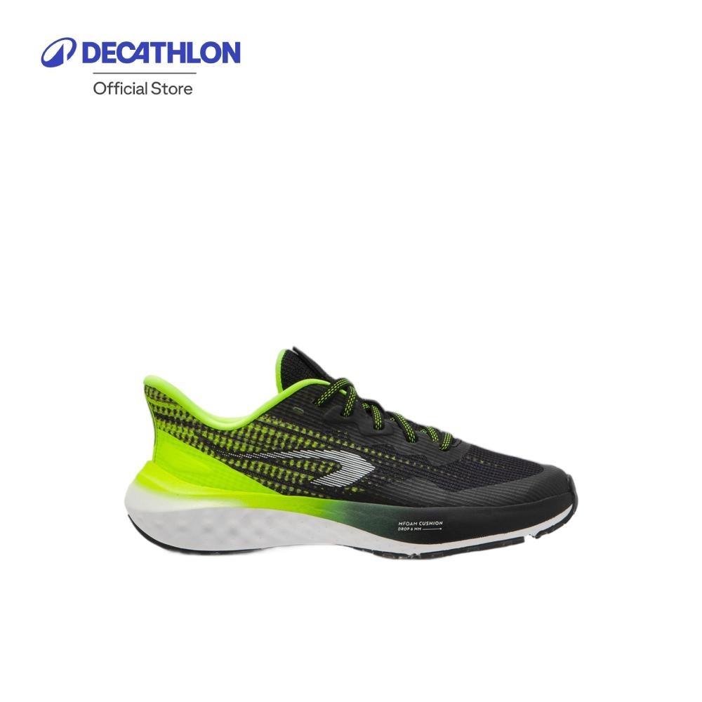 Decathlon Kids' KIPRUN K500 FAST running shoes - black yellow รองเท้าวิ่งสำหรับเด็ก รุ่น KIPRUN K500