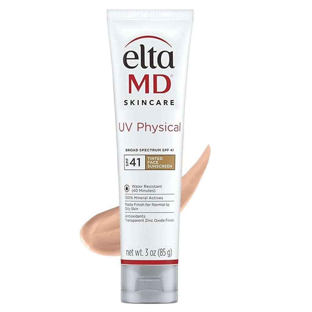 EltaMD UV Physical Tinted Sunscreen for Face, Mineral Active Sunscreen