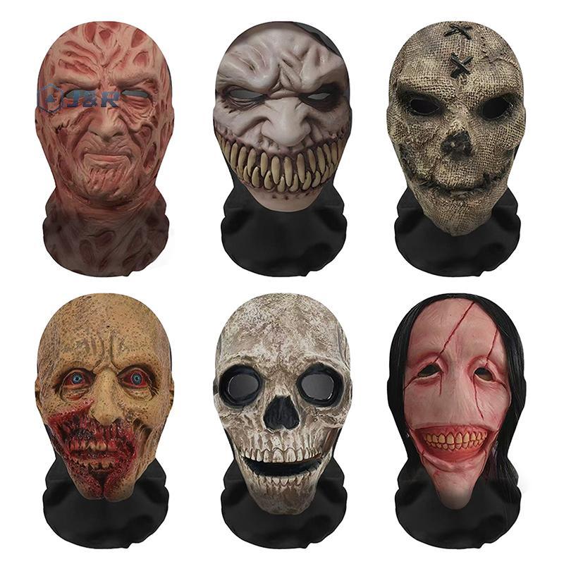 J&R>Ghost Face 3Dหน้ากากฮาโลวีนคอสเพลย์Props Balaclava Full Faceตาข่ายBreathable Skull Headcoversฮาโ