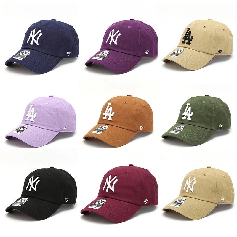 47brand Yankees Soft Top Big Standard la Casual หมวกบังแดด ny ผู้ชายผู้หญิงสไตล์เดียวกัน American Pr