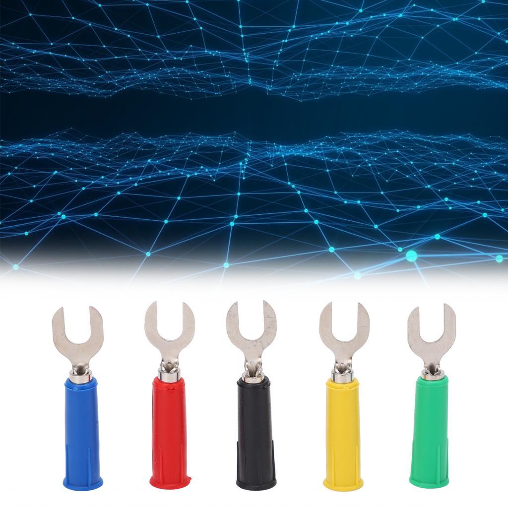 meily_fun.th ปลั๊กกล้วยรูปตัว U แรงดันสูง 6 มม. ชนิด Y พร้อมแจ็ค 4 มม. สำหรับอุปกรณ์อิเล็กทรอนิกส์