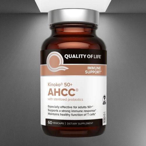 美国AHCC Quality of Life Kinoko 50+ ของแท้康养充剂60粒加版强American AHCC Quality20251020