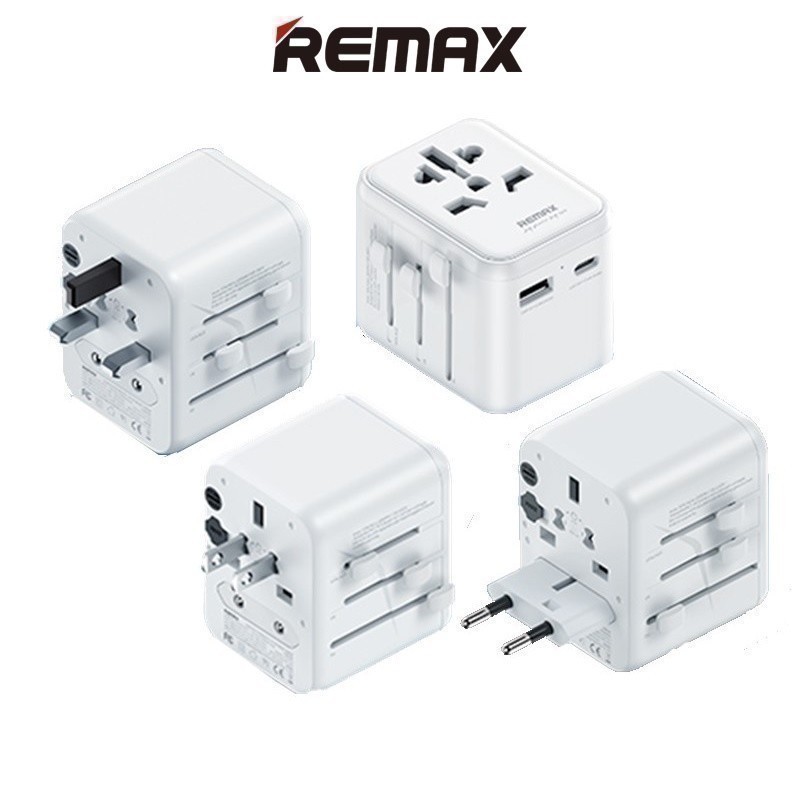 AKN88 - REMAX RP-U23 ASTRO SERIES - 2.4A Universal Travel Charger Adapter 12W