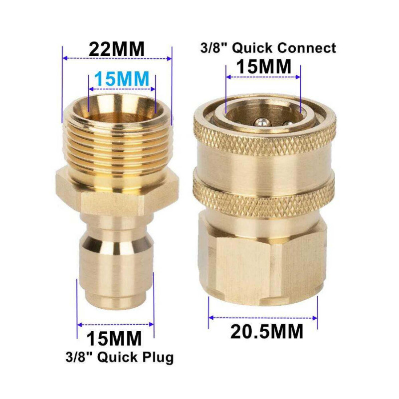 【พร้อมส่ง】M22*1.5 คอปเปอร์หน้าปั้ม คอปเปอร์สำหรับเครื่องฉีดน้ำแรงดันสูง ข้อต่อทองเหลือง คอปเปอร์น้ำ