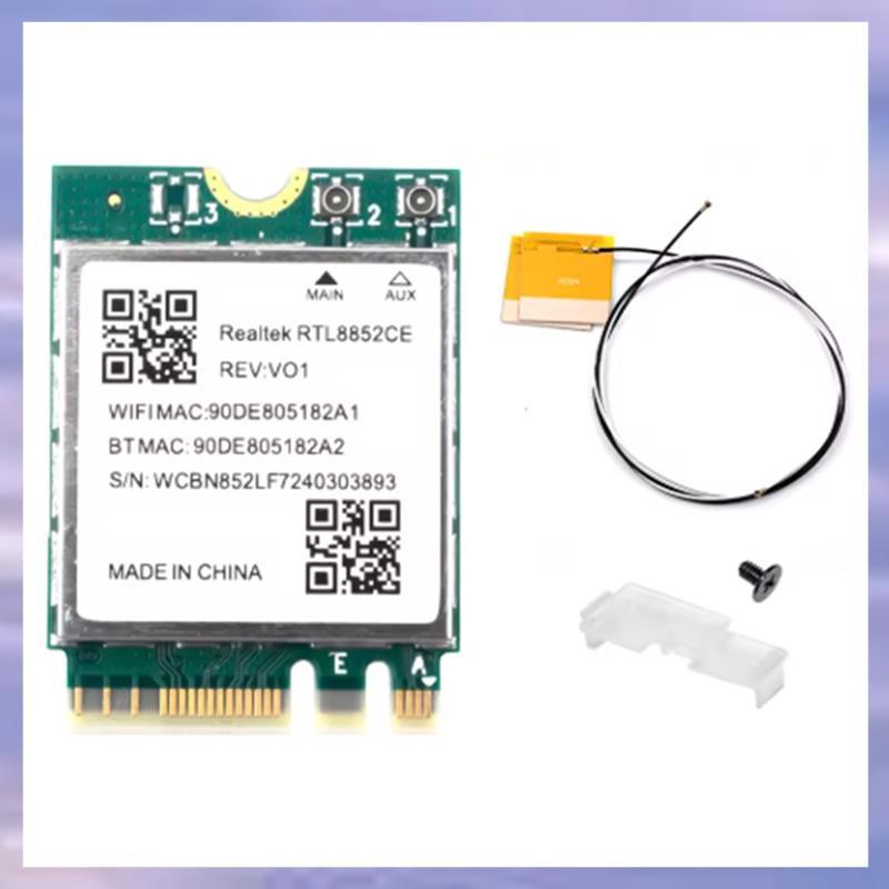 6E RTL8852CE M.2 การ์ดเครือข่ายสําหรับ 10/11 2.4/5/6GHz การ์ดเครือข่าย