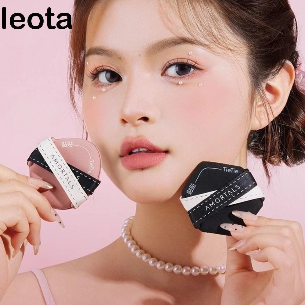 LEOTA Amortals Tietie Makeup Puff, Soft Dry and Wet Use Air Cushion Powder Puff, Natural Even Founda