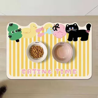 PawPals แผ่นรองจานสัตว์เลี้ยง กันลื่น ขนาดใหญ่ หนัง PU กันน้ำ กันลื่น ขนาดใหญ่