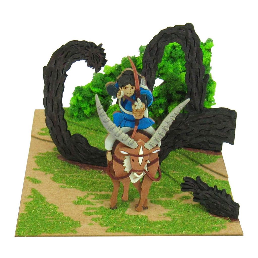 Sankei Studio Ghibli Mini Princess Mononoke Ashitaka และ Tatari God Non-Scale Paper Craft MP07-41