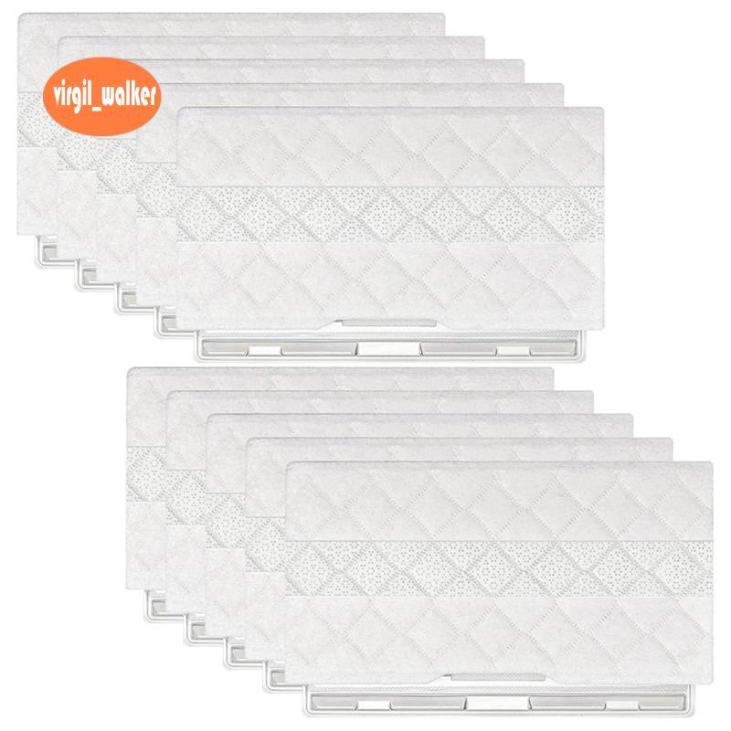 10 ชิ้น MOP Pads สําหรับ Vacmop Pro VM252 VM250 VM200 VC205 VM250 QM250 VM190 VM200P12 แผ่นทดแทนแบบใ