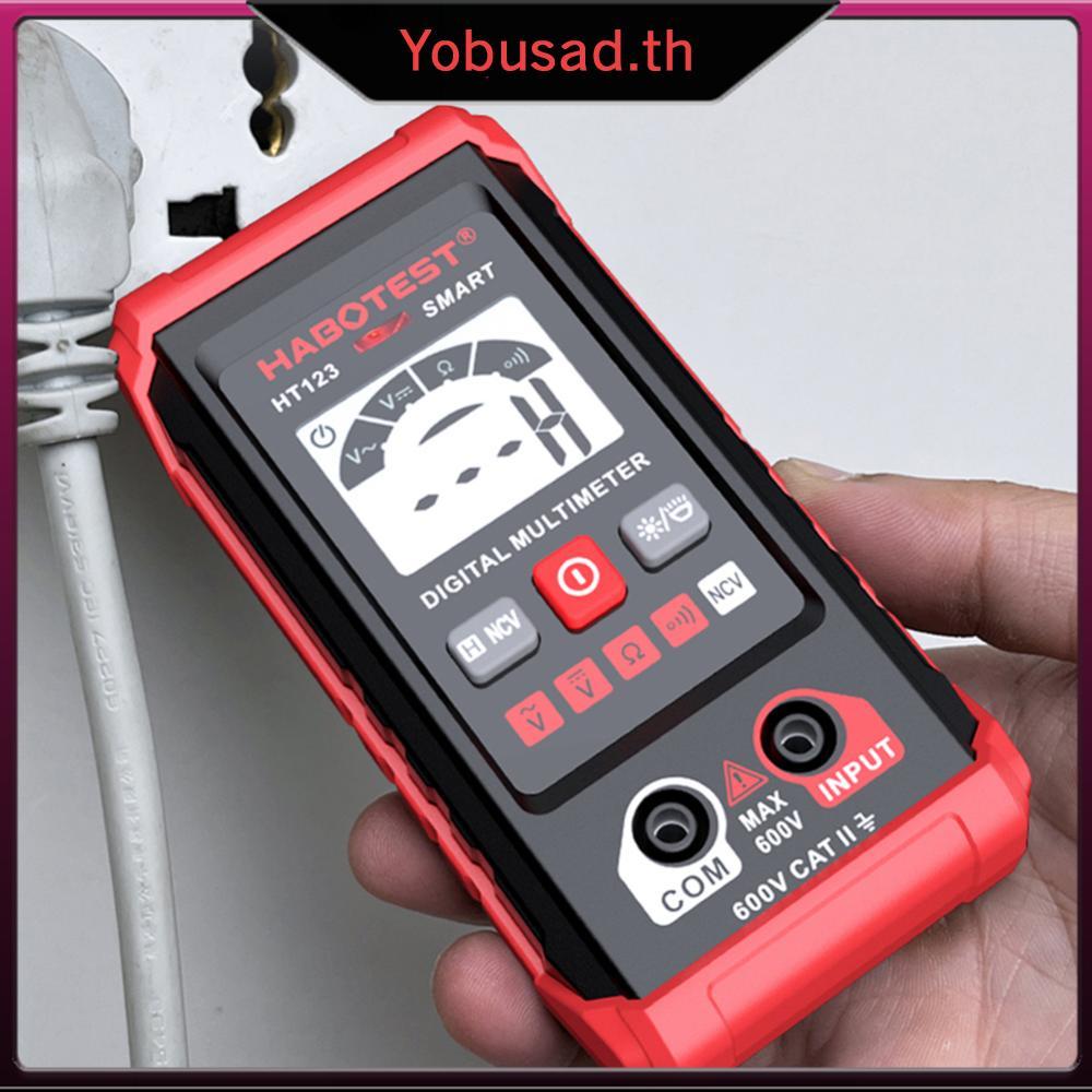 [Yobusad.th] DC AC Voltmeter พร้อม Backlight Ohm Volt Amp Tester RMS 2000 นับสําหรับใช้ในครัวเรือน