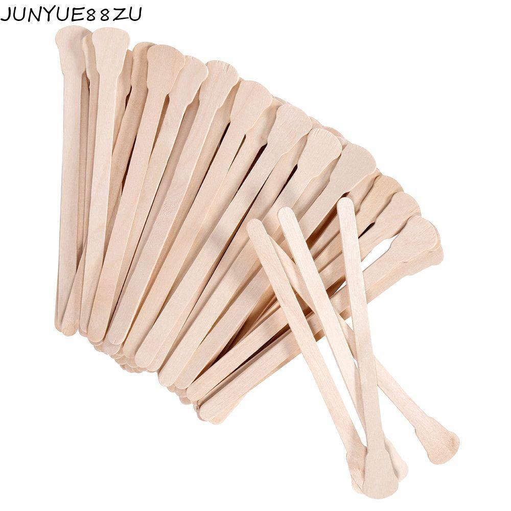 JUNYUE88ZU Body Hair Removal Sticks Craft สําหรับคิ้วจมูก Lip Body เครื่องมือความงามไม้พายไม้ขนาดเล็